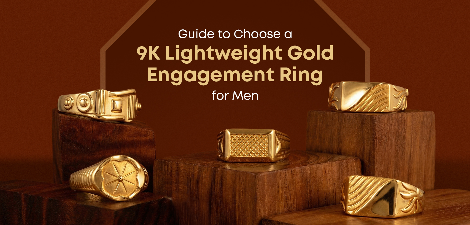 Guide to Choose a 9K Lightweight Gold Engagement Ring for Men