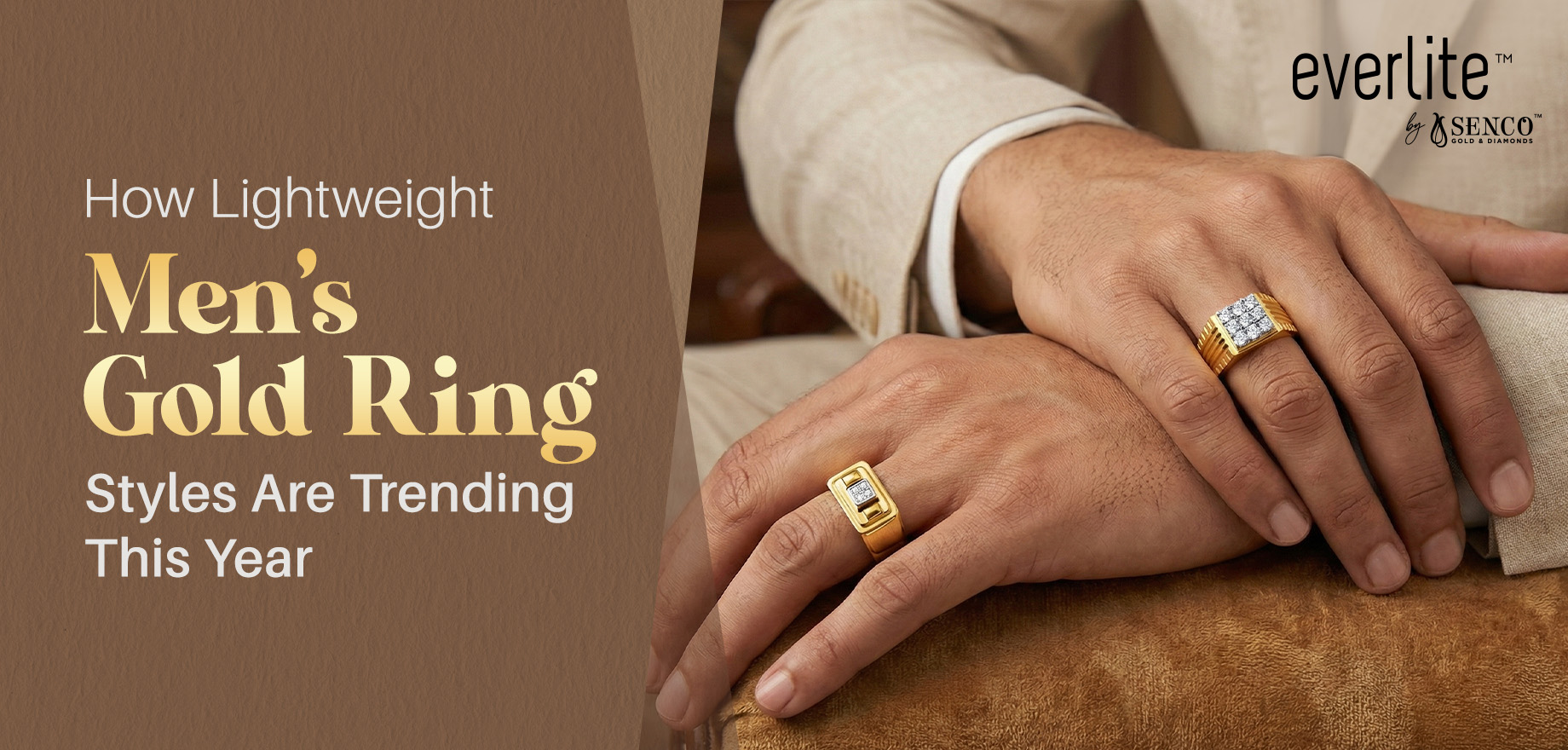 How Lightweight Men's Gold Ring Styles Are Trending This Year