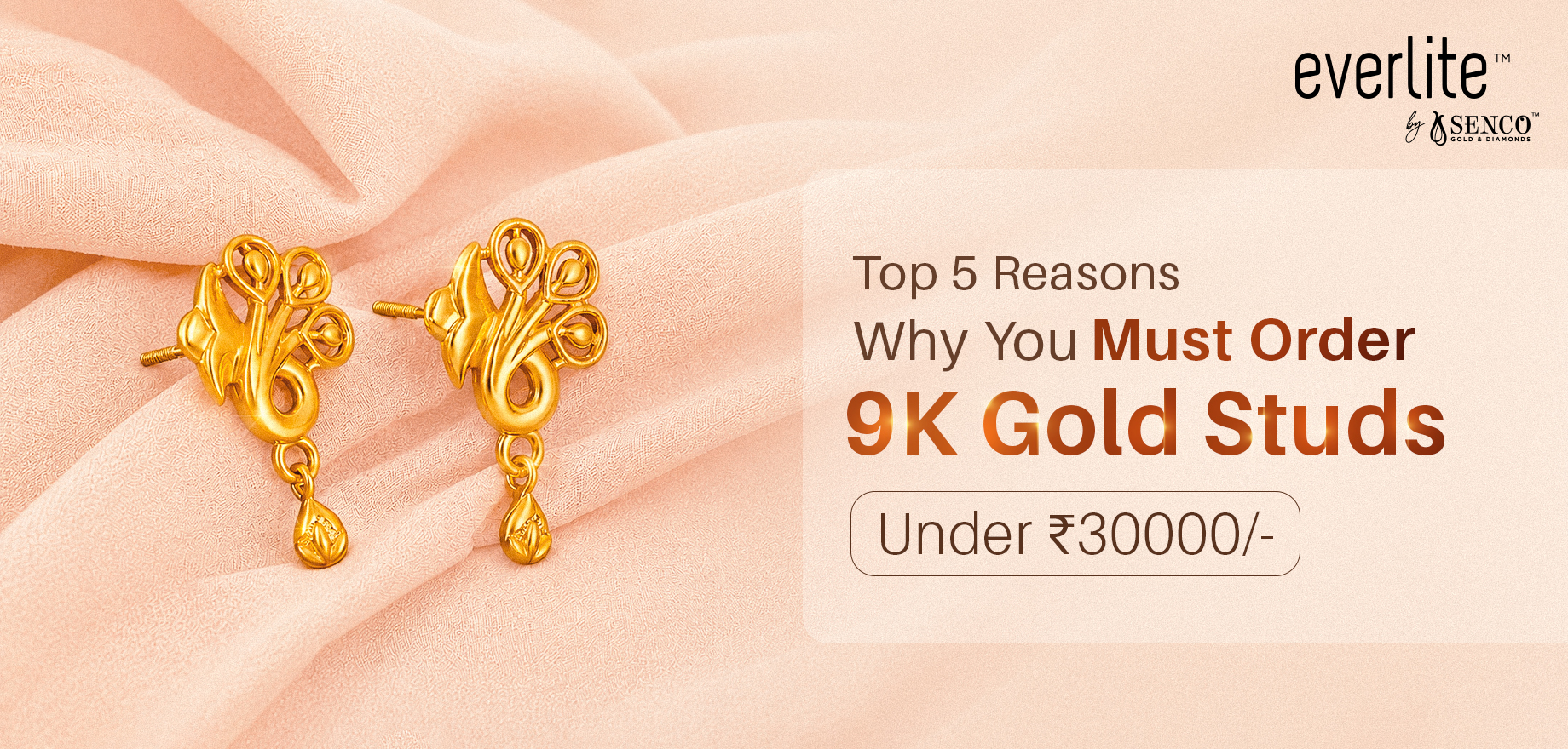Top 5 Reasons Why You Must Order 9K Gold Studs Under 30K
