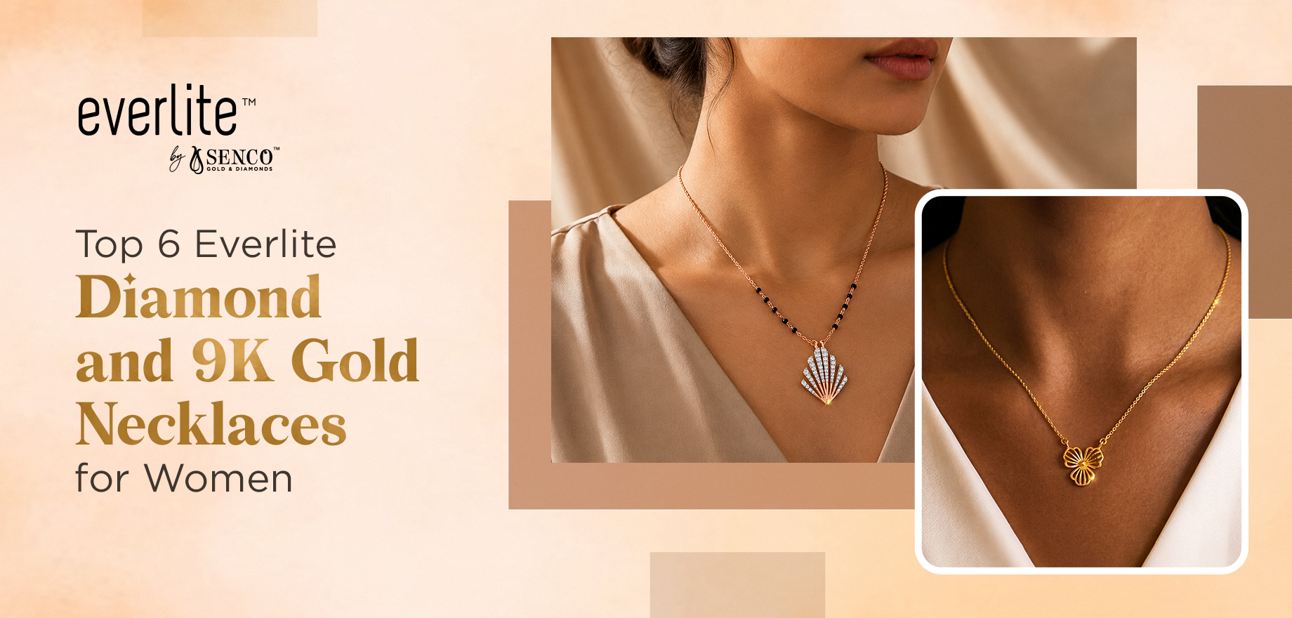 Top 6 Everlite Diamond and 9K Gold Necklaces for Women
