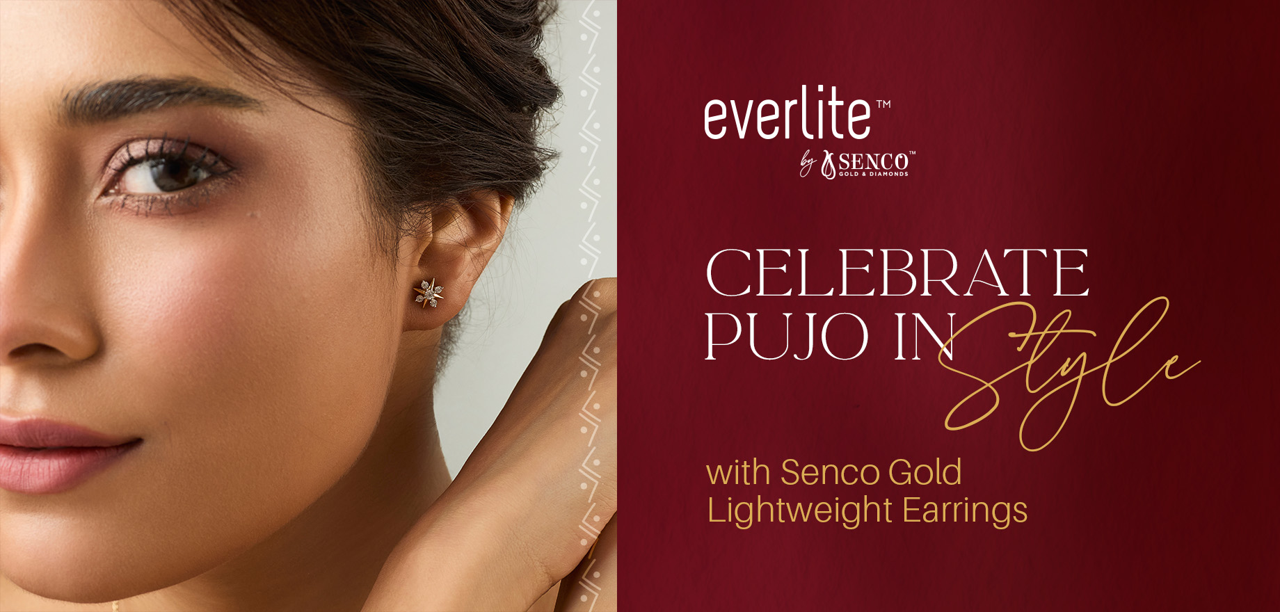 Celebrate Pujo in Style with Senco Gold Lightweight Earrings