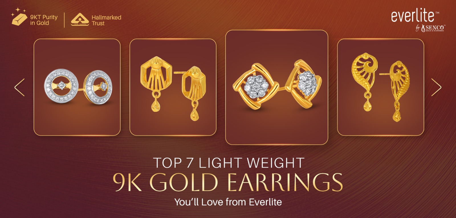 Top 7 Lightweight 9K Gold Earrings You’ll Love from Everlite