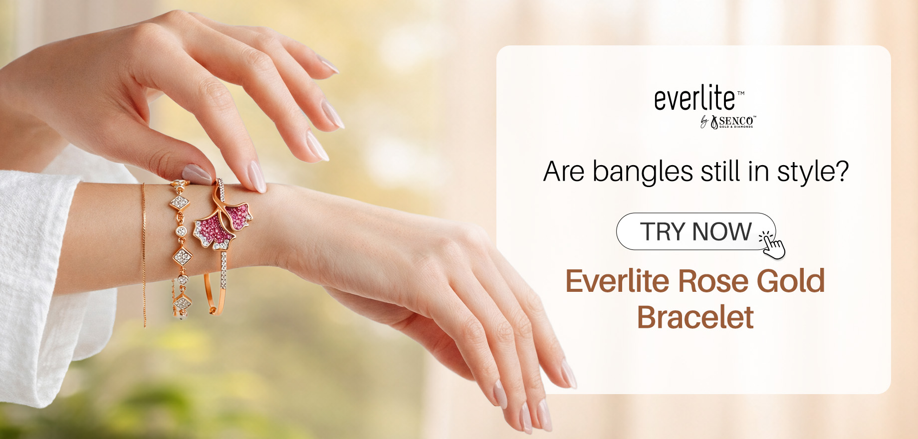 Are Bangles Still in Style? Try Everlite Rose Gold Bracelet