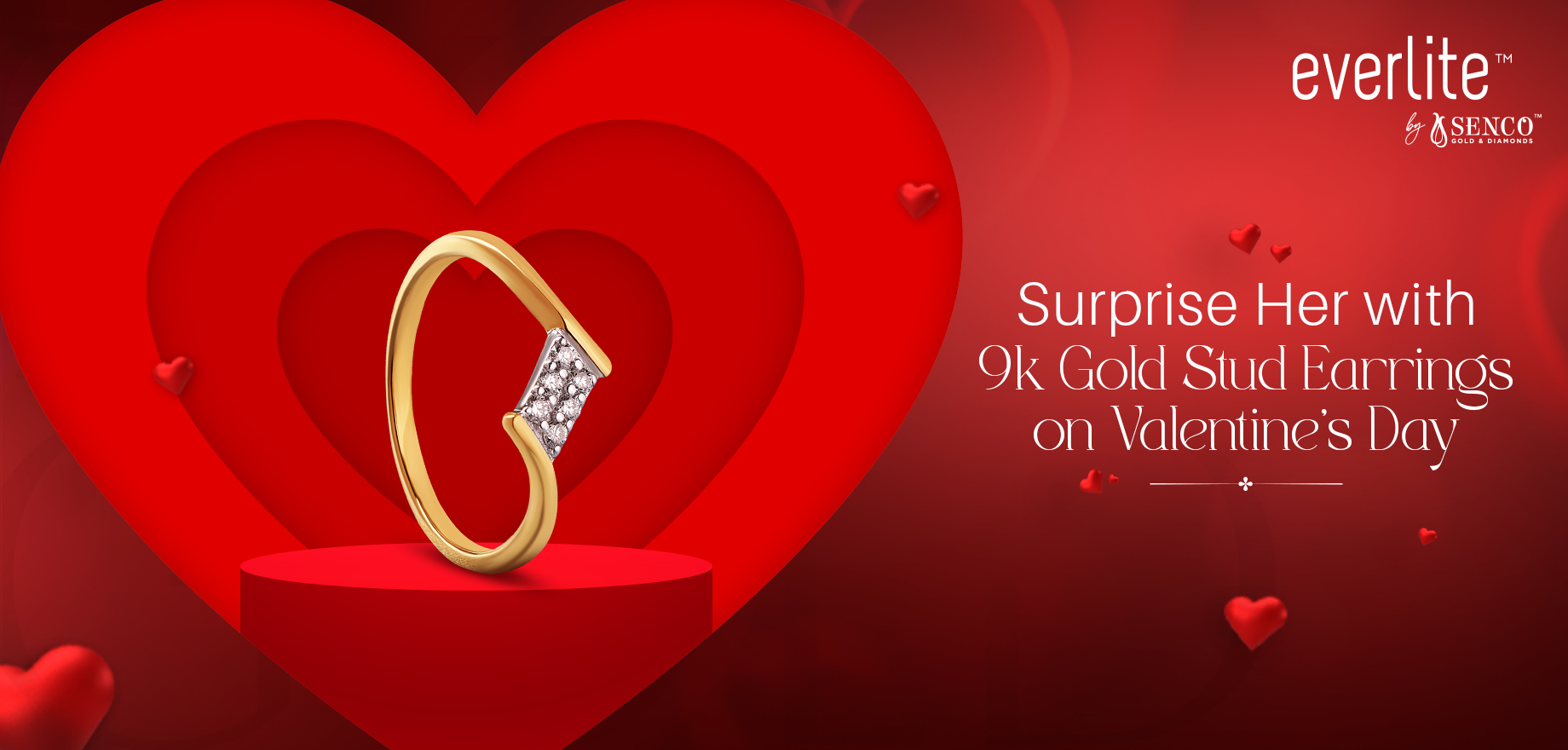 Surprise Her with 9k Gold Stud Earrings on Valentine’s Day